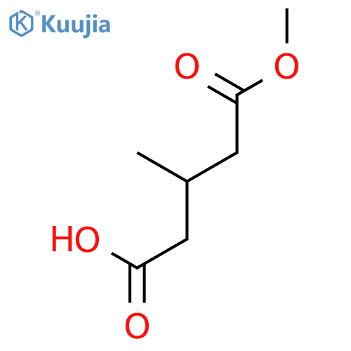5-methoxy-3-methyl-5-oxopentanoate structure