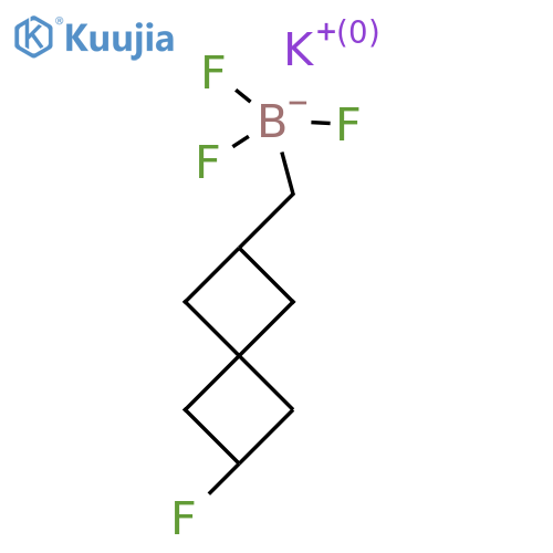 potassium trifluoro({6-fluorospiro3.3heptan-2-yl}methyl)boranuide structure