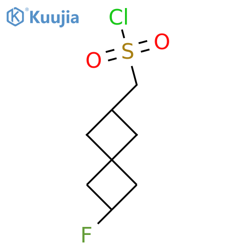 {6-fluorospiro3.3heptan-2-yl}methanesulfonyl chloride structure