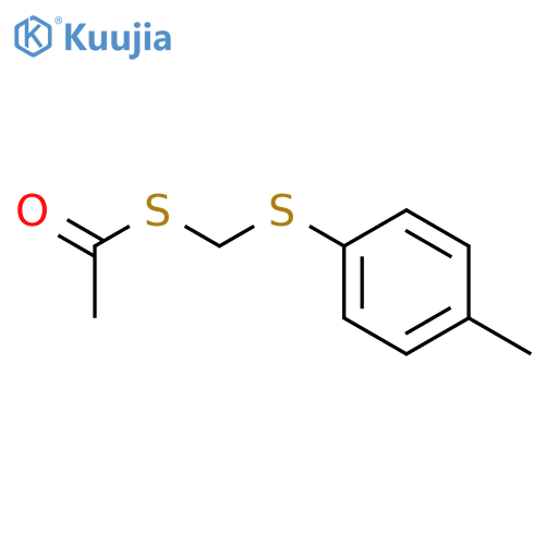 Ethanethioic acid, S-[[(4-methylphenyl)thio]methyl] ester structure
