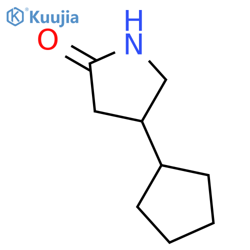4-cyclopentylpyrrolidin-2-one structure