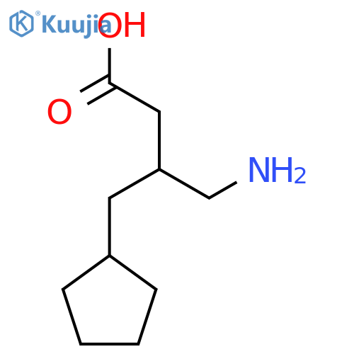 4-amino-3-(cyclopentylmethyl)butanoic acid structure