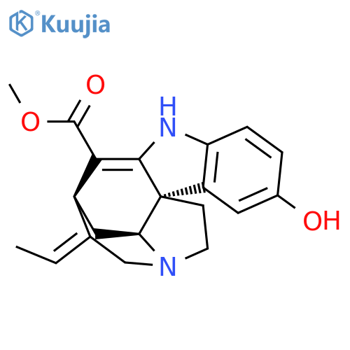 Curan-17-oic acid,2,16,19,20-tetradehydro-10-hydroxy-, methyl ester, (19E)- (9CI) structure