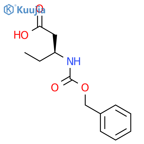 (S)-3-N-Cbz-Amino-Pentanoic Acid structure