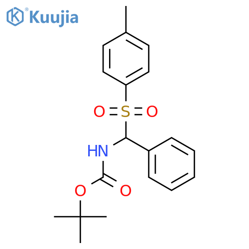 N-[phenyl(toluene-4-sulfonyl)methyl]tert-butoxycarboxyamide structure