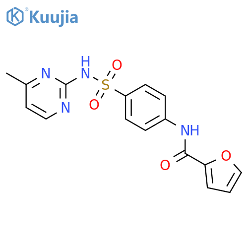 N-(4-(N-(4-methylpyrimidin-2-yl)sulfamoyl)phenyl)furan-2-carboxamide structure