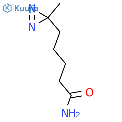 5-(3-methyl-3H-diazirin-3-yl)pentanamide structure