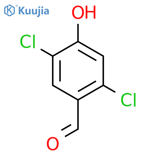 2,5-dichloro-4-hydroxybenzaldehyde structure