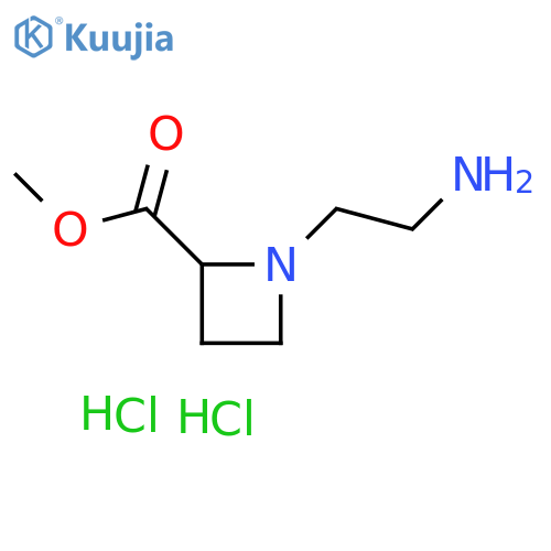 1-(2-Amino-ethyl)-azetidine-2-carboxylic acid methyl ester dihydrochloride structure