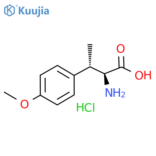 rel-(2S,3S)-2-Amino-3-(4-methoxy-phenyl)-butyric acid hydrochloride structure