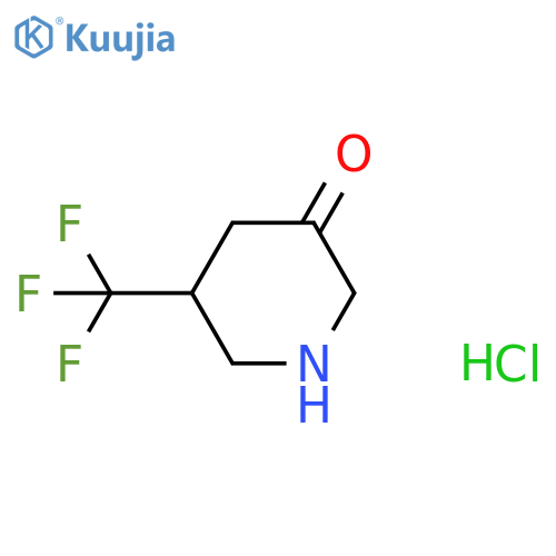 5-Trifluoromethyl-piperidin-3-one hydrochloride structure