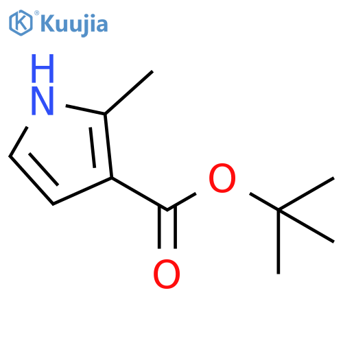 tert-butyl 2-methyl-1H-pyrrole-3-carboxylate structure