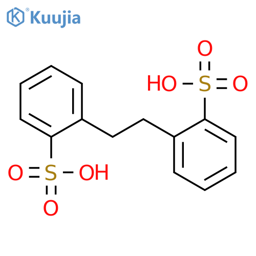 Benzenesulfonic acid, 1,2-ethanediylbis- structure