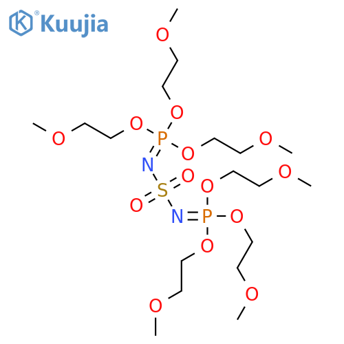 Phosphorimidic acid, sulfonylbis-, hexakis(2-methoxyethyl) ester structure