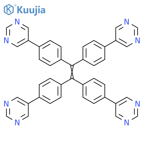 1,1,2,2-tetrakis(4-(pyrimidin-5-yl)phenyl)ethene structure