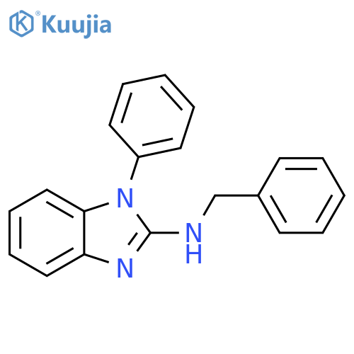 1H-Benzimidazol-2-amine, 1-phenyl-N-(phenylmethyl)- structure