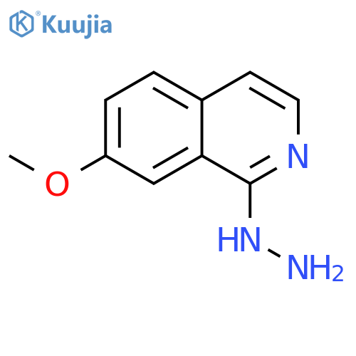 1-Hydrazinyl-7-methoxyisoquinoline structure