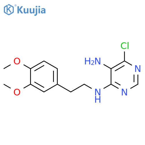 6-chloro-N4-[2-(3,4-dimethoxyphenyl)ethyl]pyrimidine-4,5-diamine structure