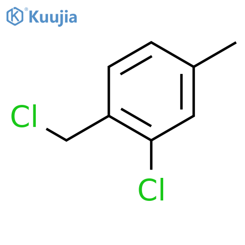 2-chloro-1-(chloromethyl)-4-methylbenzene structure