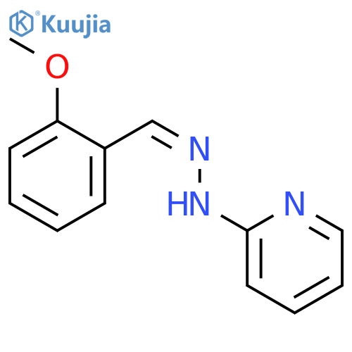 Benzaldehyde,2-methoxy-, 2-(2-pyridinyl)hydrazone structure