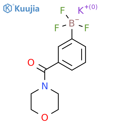 Potassium 3-(4-morpholinylcarbonyl)phenyltrifluoroborate structure