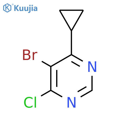 5-Bromo-4-chloro-6-cyclopropylpyrimidine structure