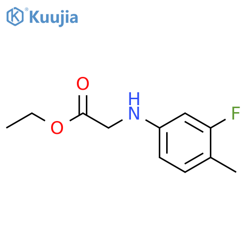 Glycine,N-(3-fluoro-p-tolyl)-, ethyl ester (8CI) structure