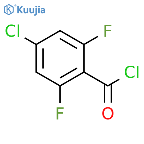 Benzoyl chloride, 4-chloro-2,6-difluoro- (9CI) structure