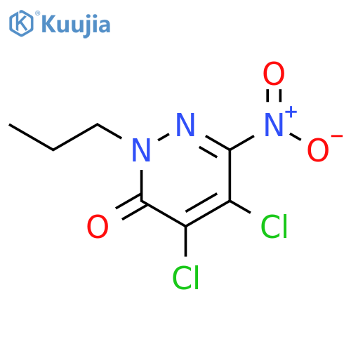 3(2H)-Pyridazinone, 4,5-dichloro-6-nitro-2-propyl- structure