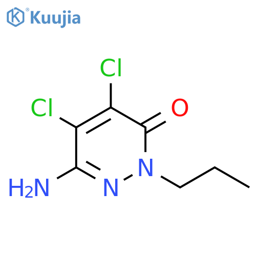 3(2H)-Pyridazinone, 6-amino-4,5-dichloro-2-propyl- structure