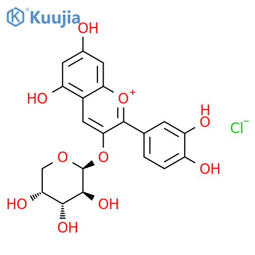 Cyanidin-3-O-arabinose Chloride structure