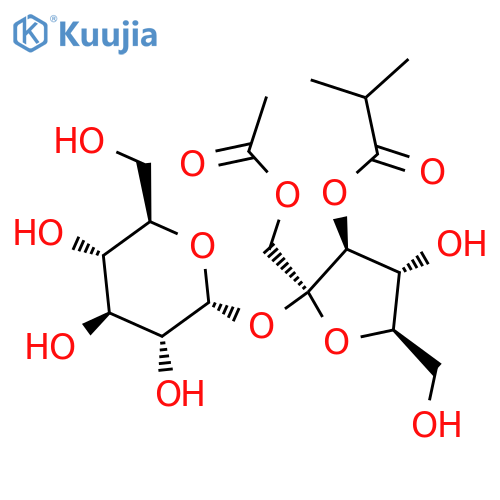 [(2S,3S,4R,5R)-2-(Acetoxymethyl)-2-[(2R,3R,4S,5R,6R)-6-(Acetoxymethyl)-3,4,5-Tris(2-Methylpropanoyloxy)Tetrahydropyran-2-Yl]Oxy-4-(2-Methylpropanoyloxy)-5-(2-Methylpropanoyloxymethyl)Tetrahydrofuran-3-Yl] 2-Methylpropanoate structure