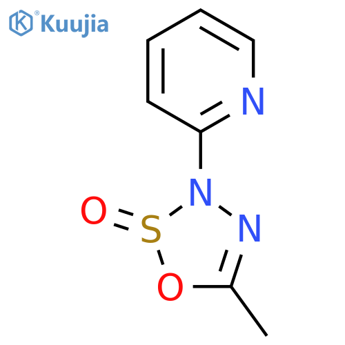 2-(5-Methyl-2-oxido-3H-1,2,3,4-oxathiadiazol-3-yl)pyridine structure