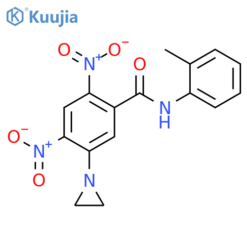 BENZAMIDE, 5-(1-AZIRIDINYL)-N-(2-METHYLPHENYL)-2,4-DINITRO- structure
