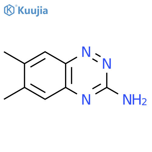 6,7-dimethyl-1,2,4-benzotriazin-3-amine structure