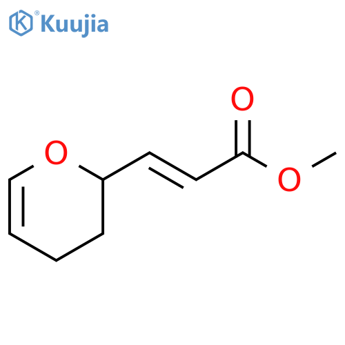 2-Propenoic acid, 3-(3,4-dihydro-2H-pyran-2-yl)-, methyl ester, (E)- structure