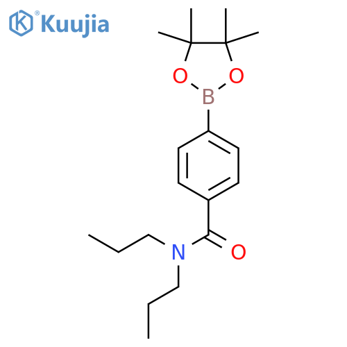 N,N-dipropyl-4-(tetramethyl-1,3,2-dioxaborolan-2-yl)benzamide structure