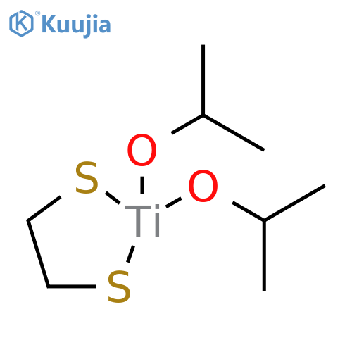 Titanium, [1,2-ethanedithiolato(2-)-S,S']bis(2-propanolato)-, (T-4)- (9CI) structure