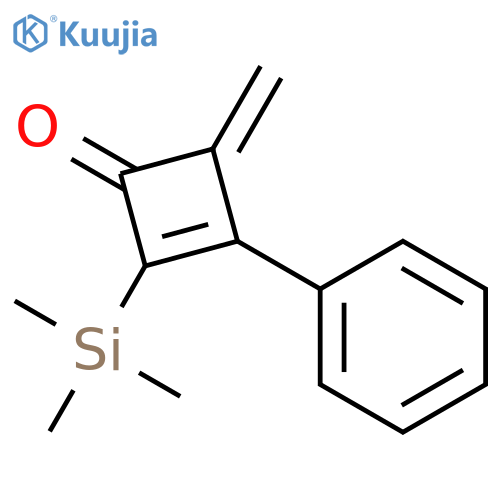 2-Cyclobuten-1-one, 4-methylene-3-phenyl-2-(trimethylsilyl)- structure