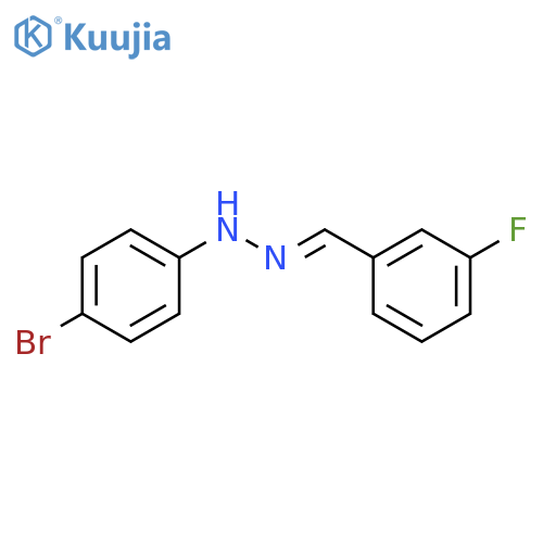 Benzaldehyde,3-fluoro-, 2-(4-bromophenyl)hydrazone structure