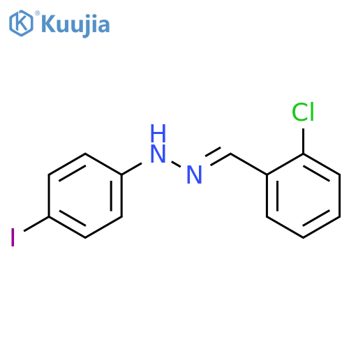 Benzaldehyde,2-chloro-, 2-(4-iodophenyl)hydrazone structure