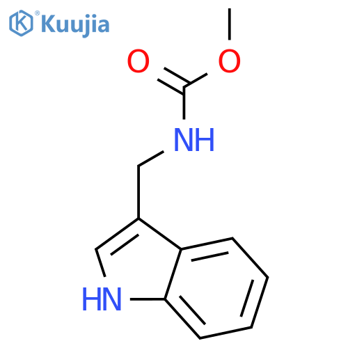 N-(1H-indol-3-ylmethyl)-Carbamic acid methyl ester structure