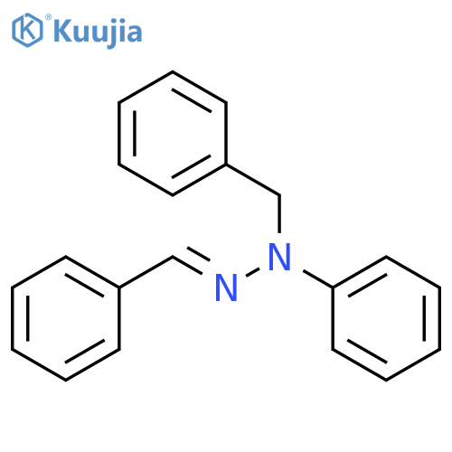 Benzaldehyde,2-phenyl-2-(phenylmethyl)hydrazone structure