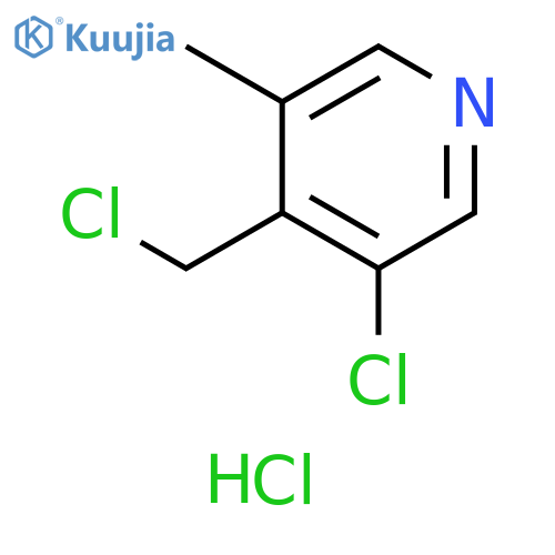 Pyridine, 3-chloro-4-(chloromethyl)-5-methyl-, hydrochloride (1:1) structure