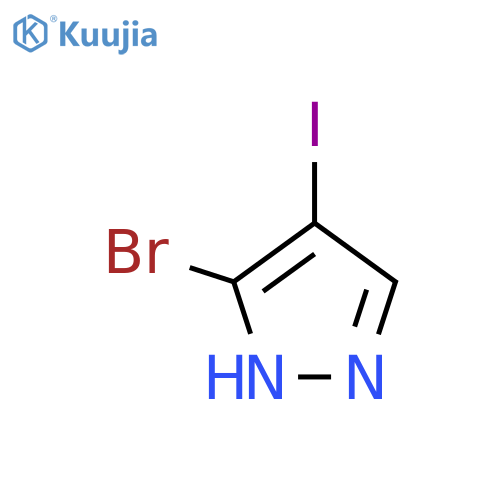 3-Bromo-4-iodo-1H-pyrazole structure