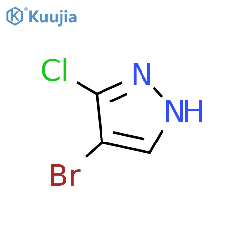 4-bromo-3-chloro-1H-pyrazole structure