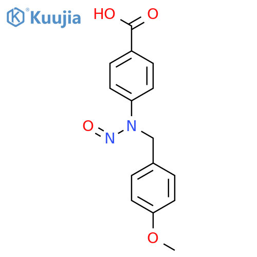 Benzoic acid,4-[[(4-methoxyphenyl)methyl]nitrosoamino]- structure
