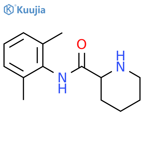 (2S)-N-(2,6-dimethylphenyl)piperidine-2-carboxamide structure