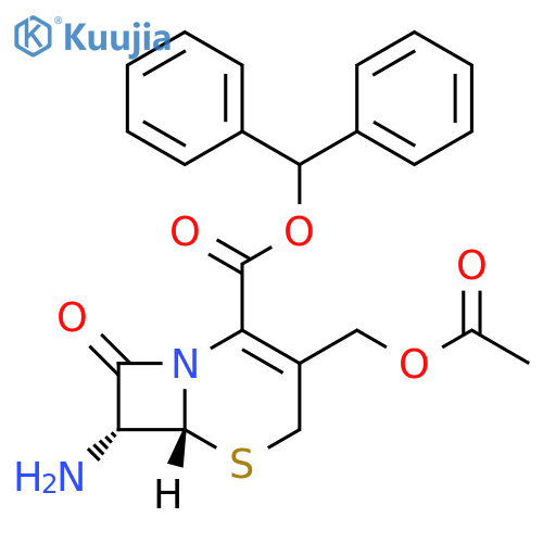 7-Aminocephalosporanic Acid Diphenylmethyl Ester structure