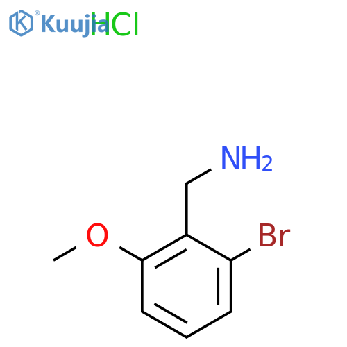 (2-Bromo-6-methoxyphenyl)methanamine hydrochloride structure